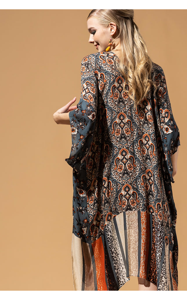 Serenade of Stripes Kimono