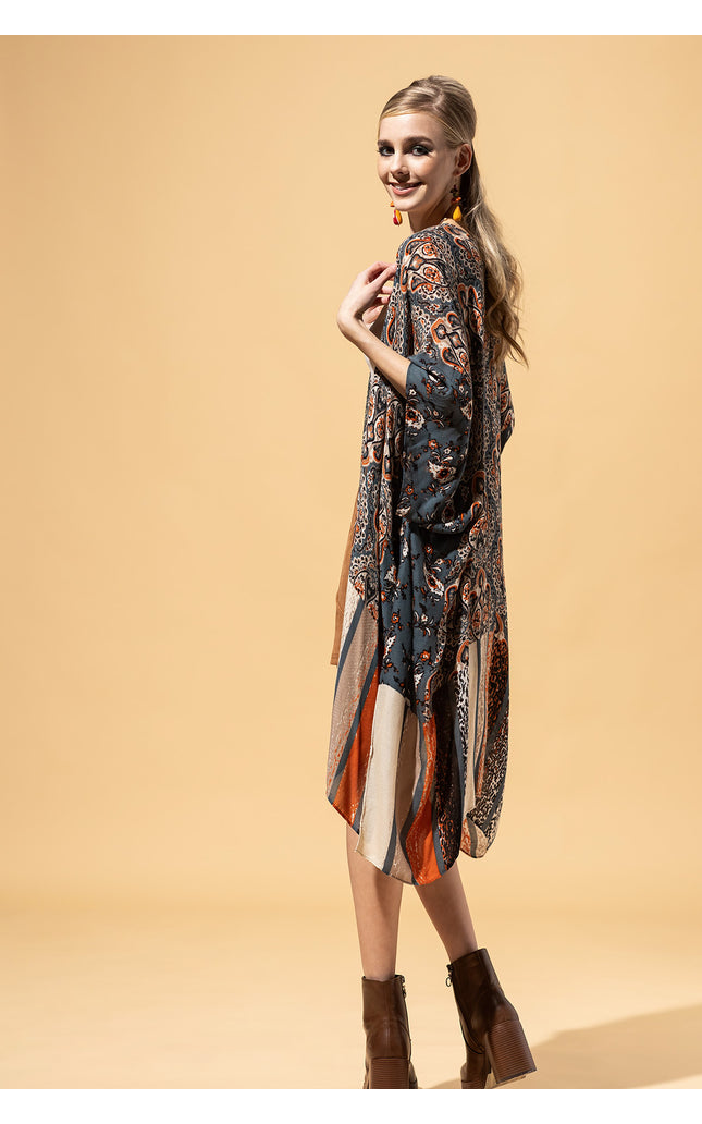 Serenade of Stripes Kimono