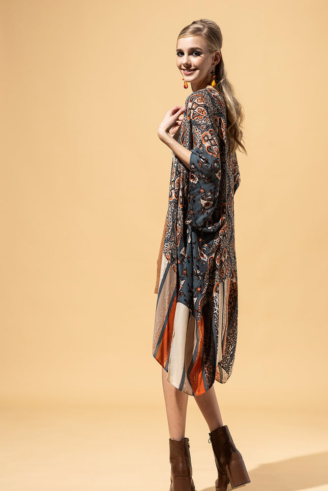 Serenade of Stripes Kimono