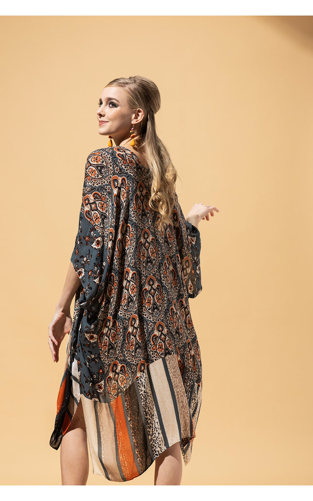 Serenade of Stripes Kimono