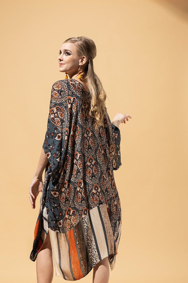 Serenade of Stripes Kimono