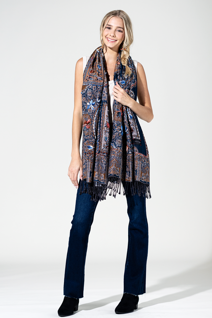 Jackson Embroidered Scarf