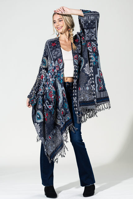 Blue Mesa Wool Ruana