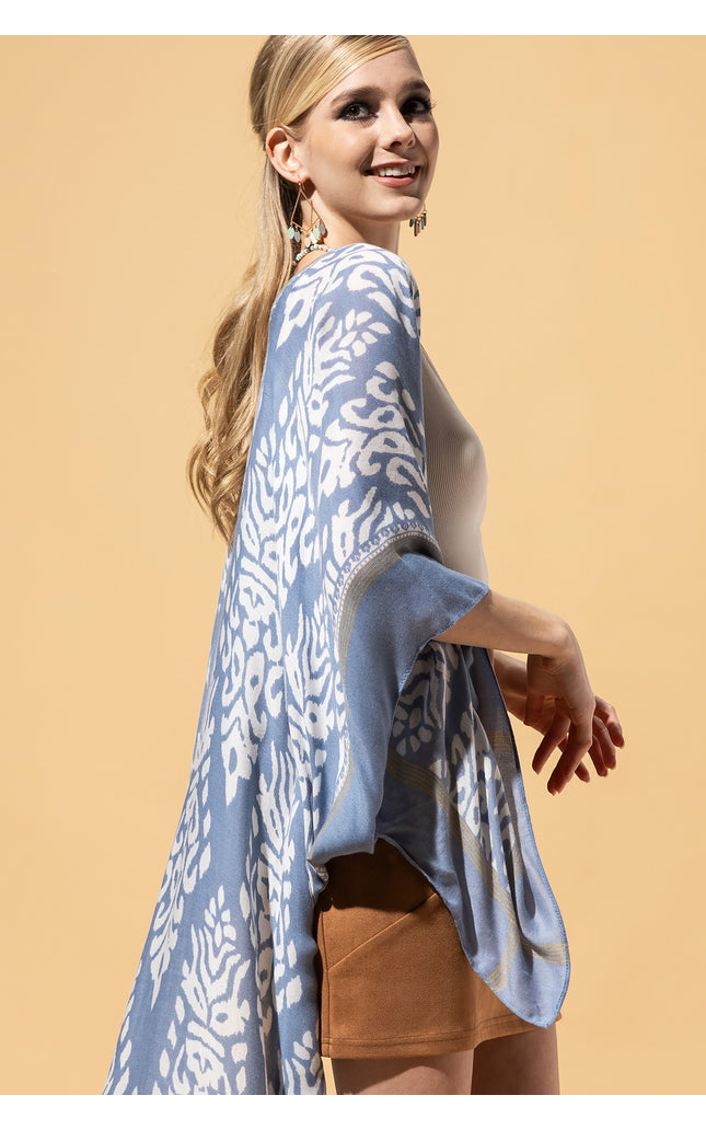 Serenity Damask Duster Kimono