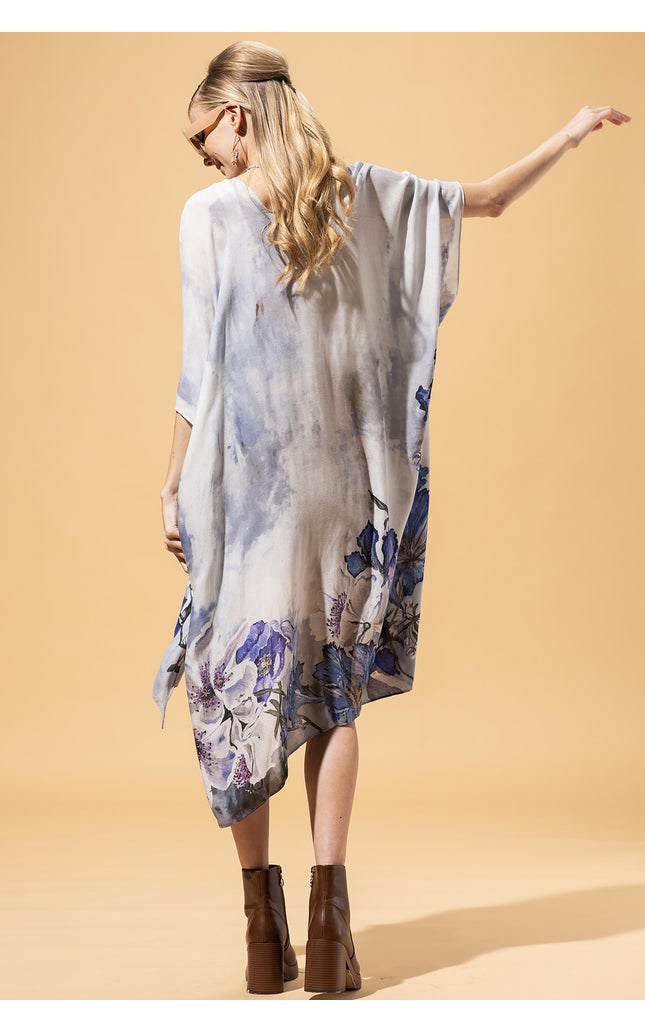 Whispering Bloom Ombre Kimono