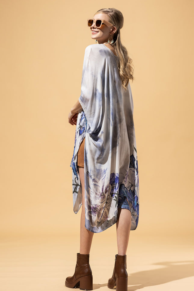 Whispering Bloom Ombre Kimono