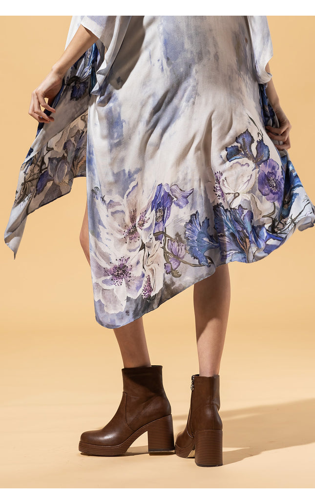 Whispering Bloom Ombre Kimono