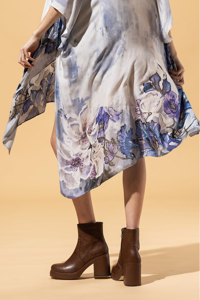 Whispering Bloom Ombre Kimono