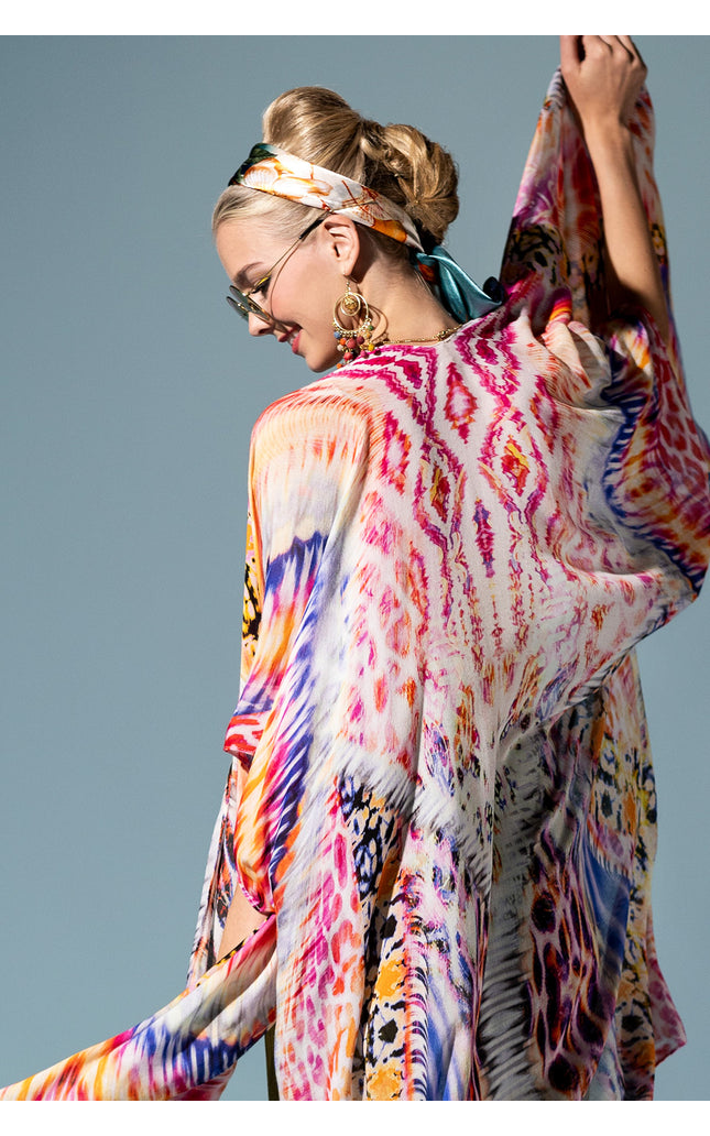 Vibrant Ethnic Kimono