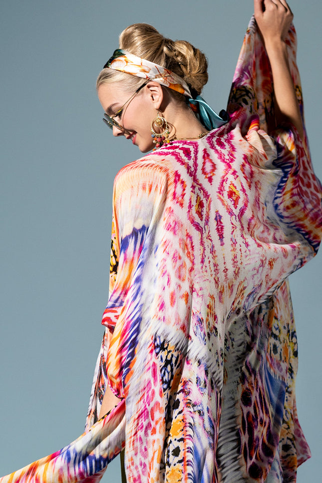 Vibrant Ethnic Kimono