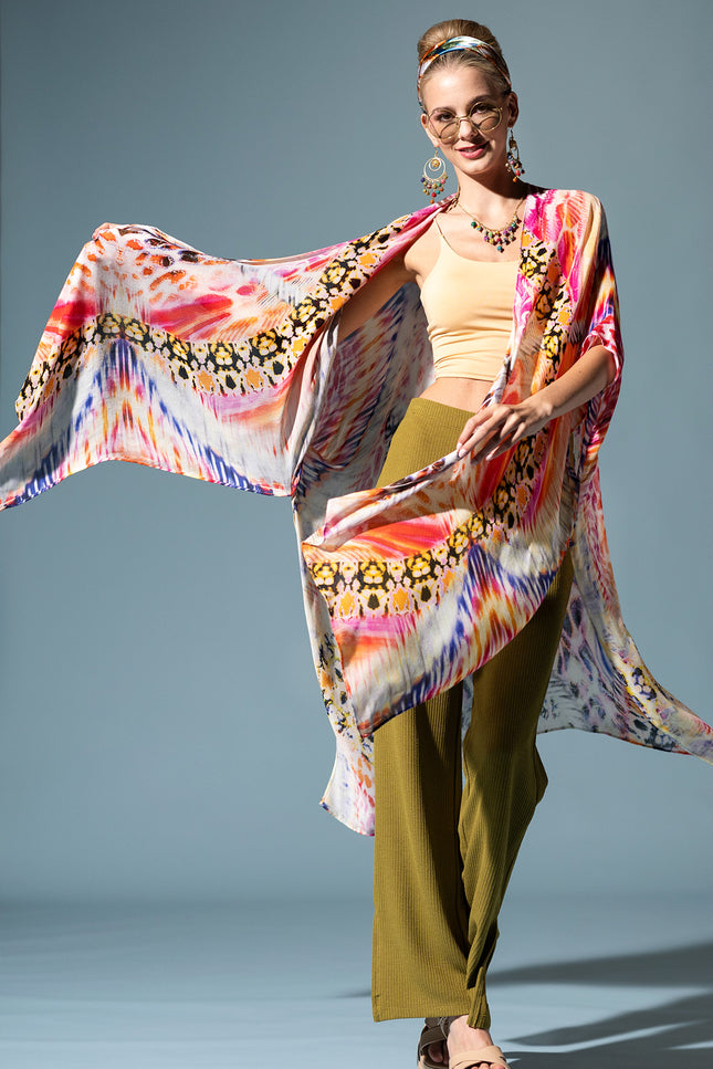 Vibrant Ethnic Kimono