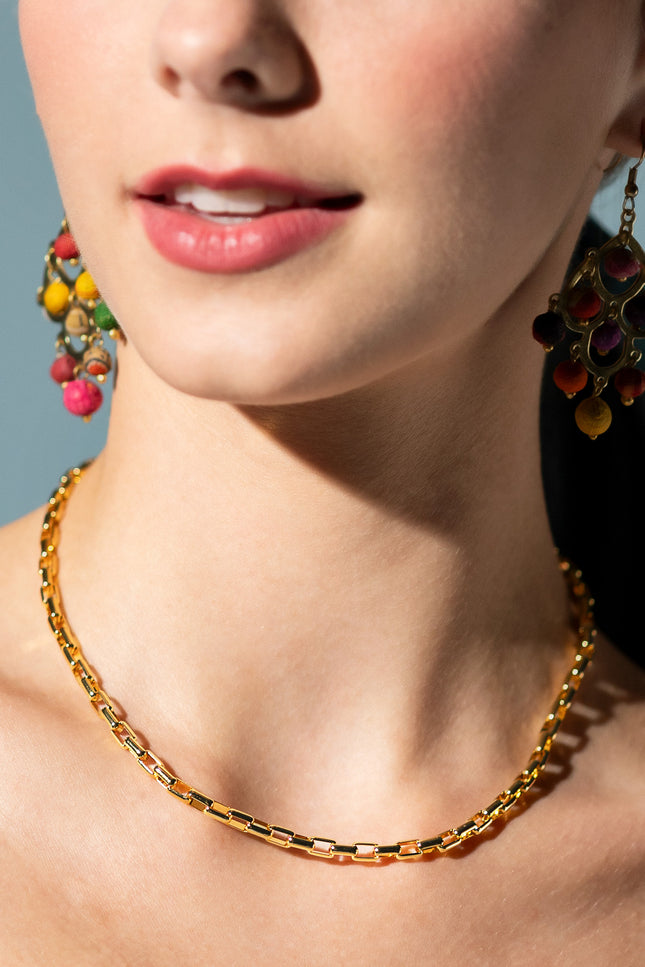 18k gold-plated Link Chain Necklace