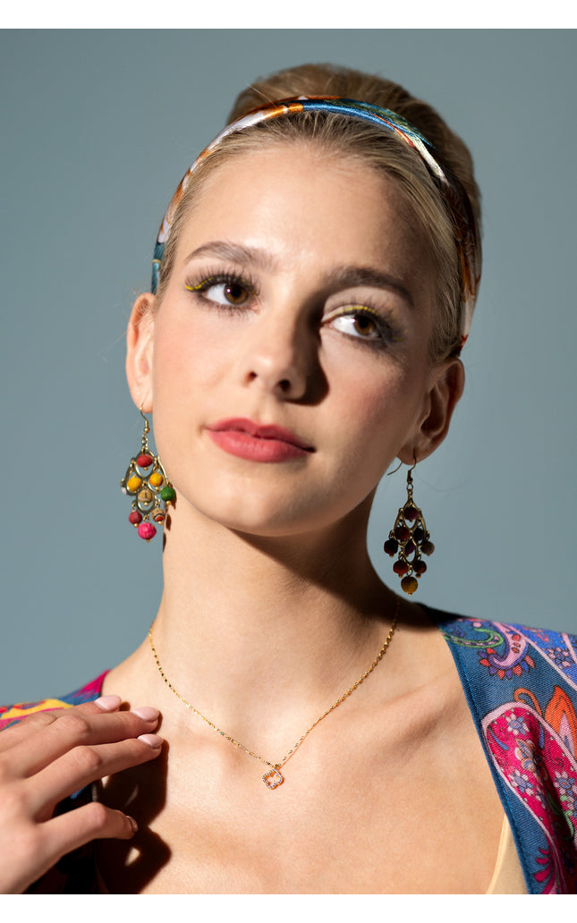 18K Gold Plated Clover Pendant Necklace