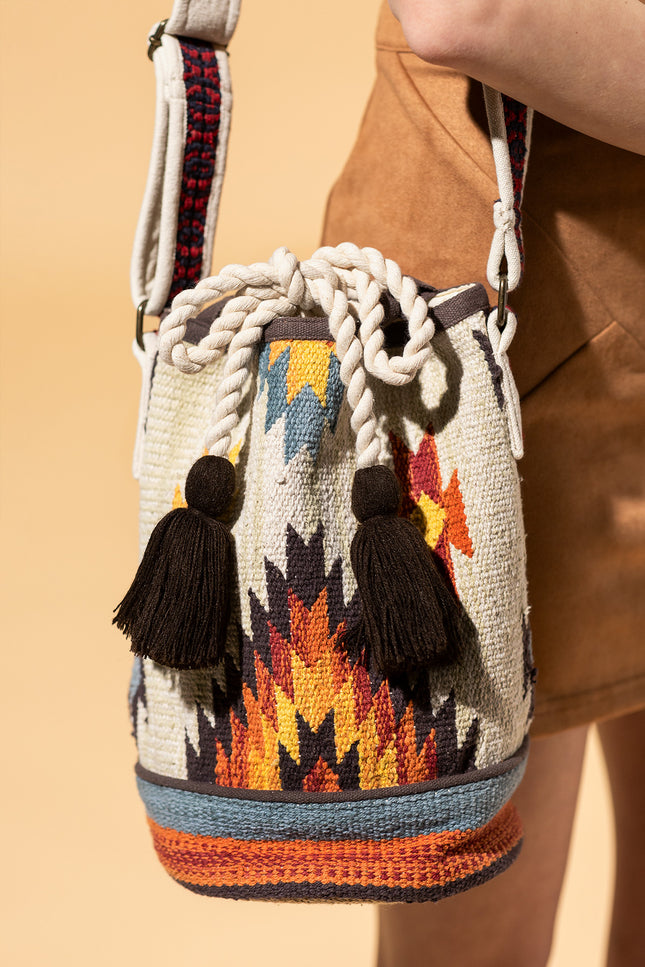 Ivory Tassel  Crossbody
