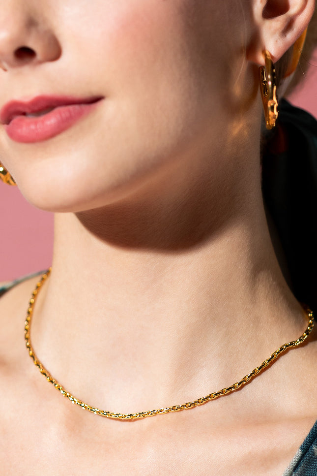 18k gold-plated Toggle Chain Necklace