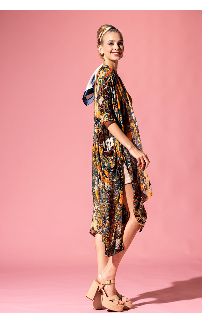 Wild Paisley Kimono