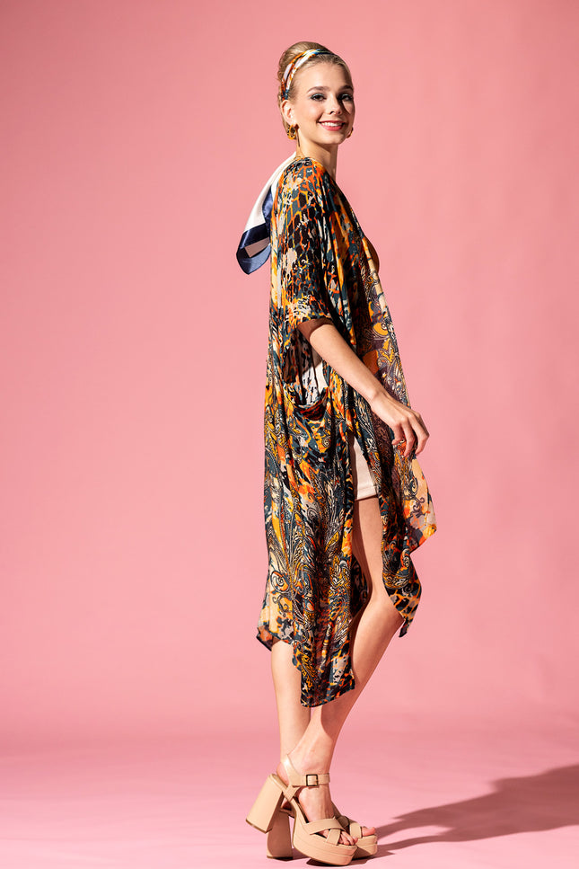 Wild Paisley Kimono