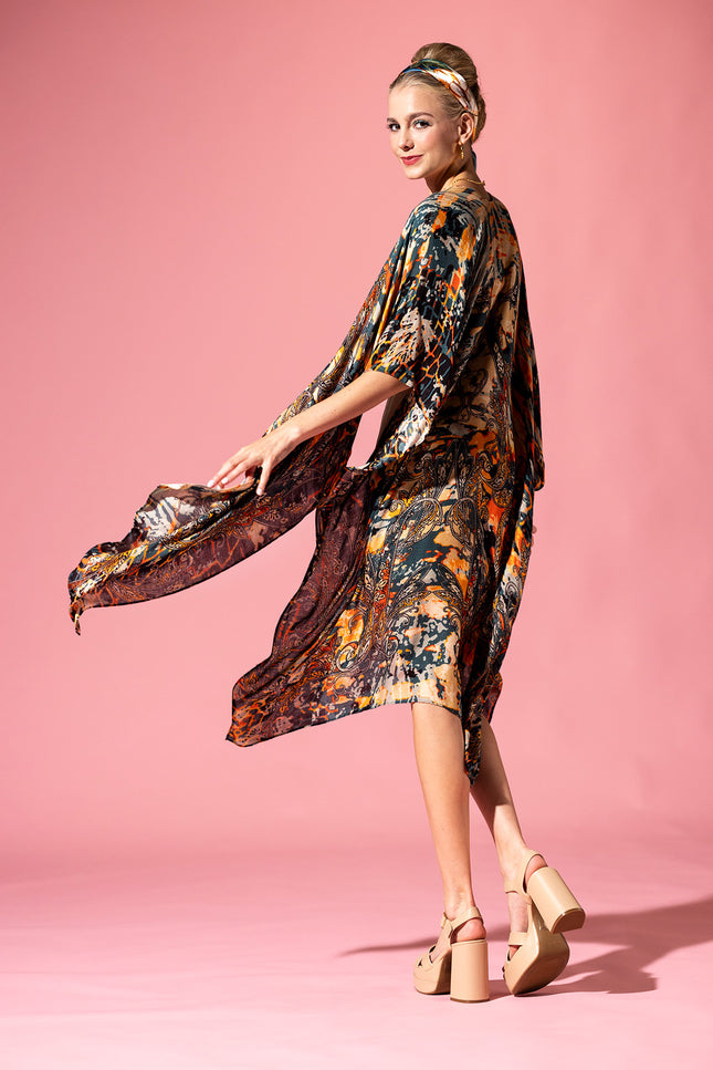 Wild Paisley Kimono