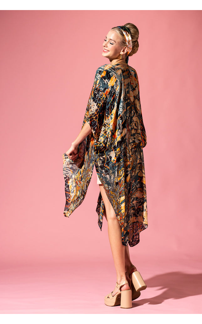 Wild Paisley Kimono