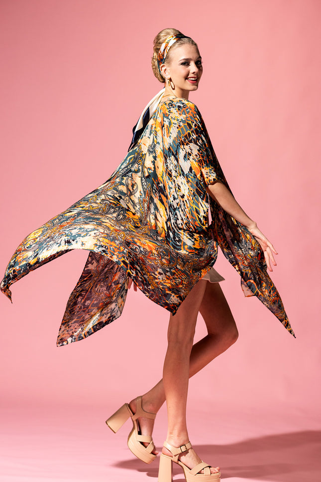 Wild Paisley Kimono