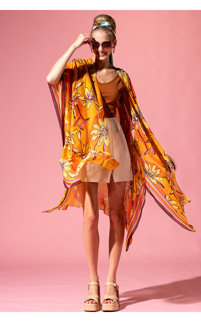 Amber Bloom Kimono