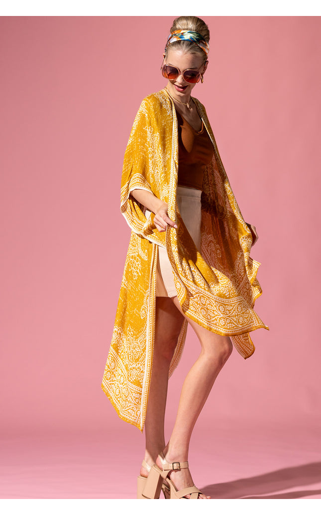 Marigold Paisley Kimono