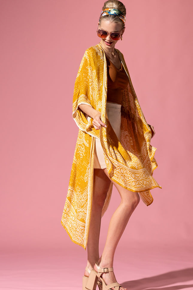 Marigold Paisley Kimono
