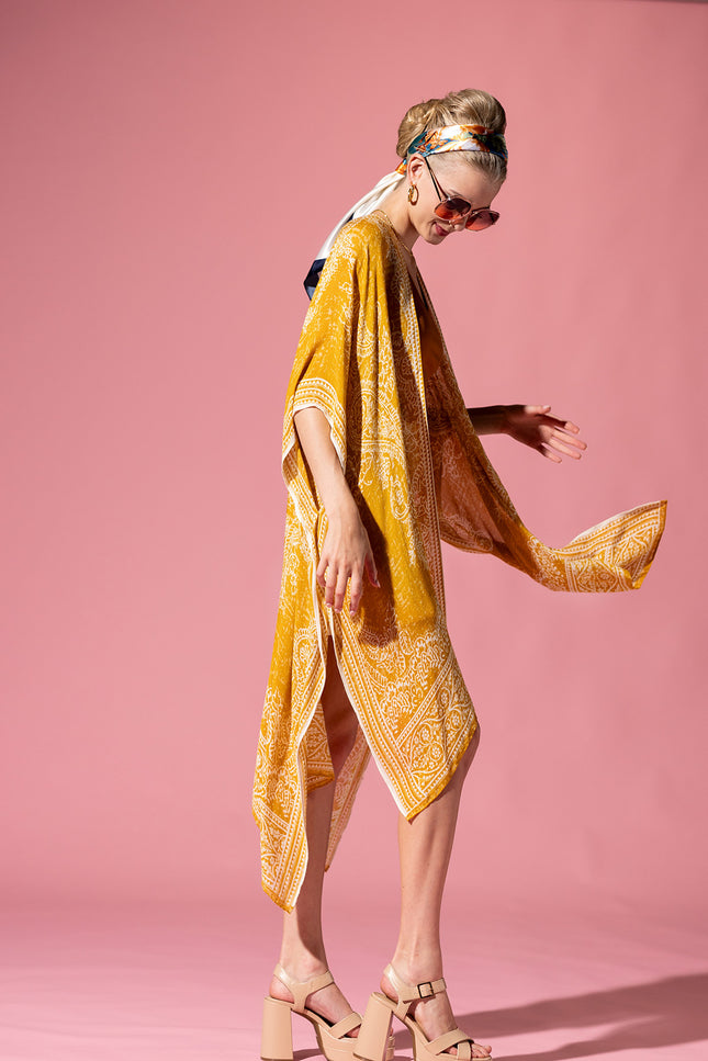 Marigold Paisley Kimono