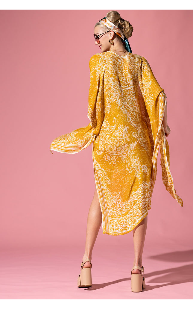 Marigold Paisley Kimono