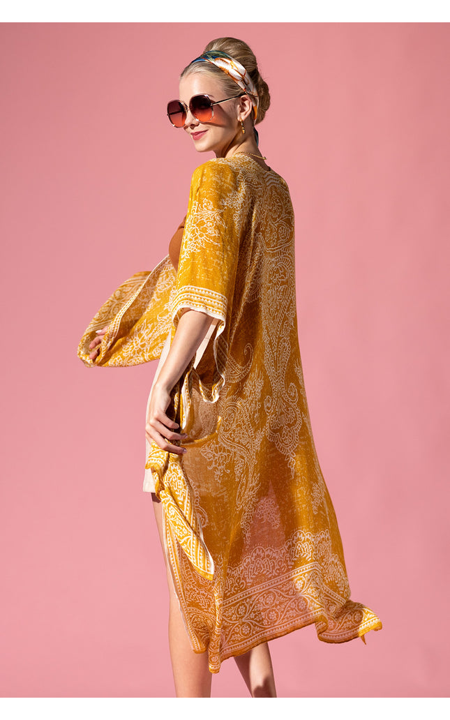 Marigold Paisley Kimono