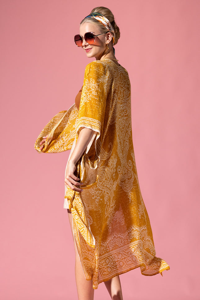 Marigold Paisley Kimono
