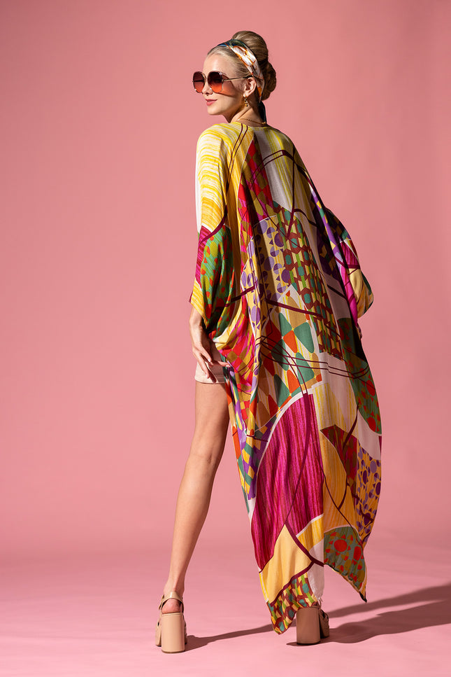 Geo Angel Jacquard  Kimono