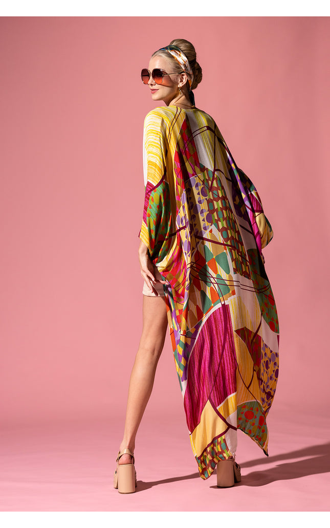Geo Angel Jacquard  Kimono