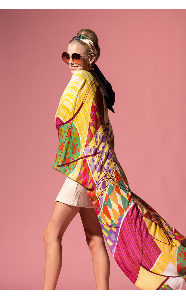 Geo Angel Jacquard  Kimono