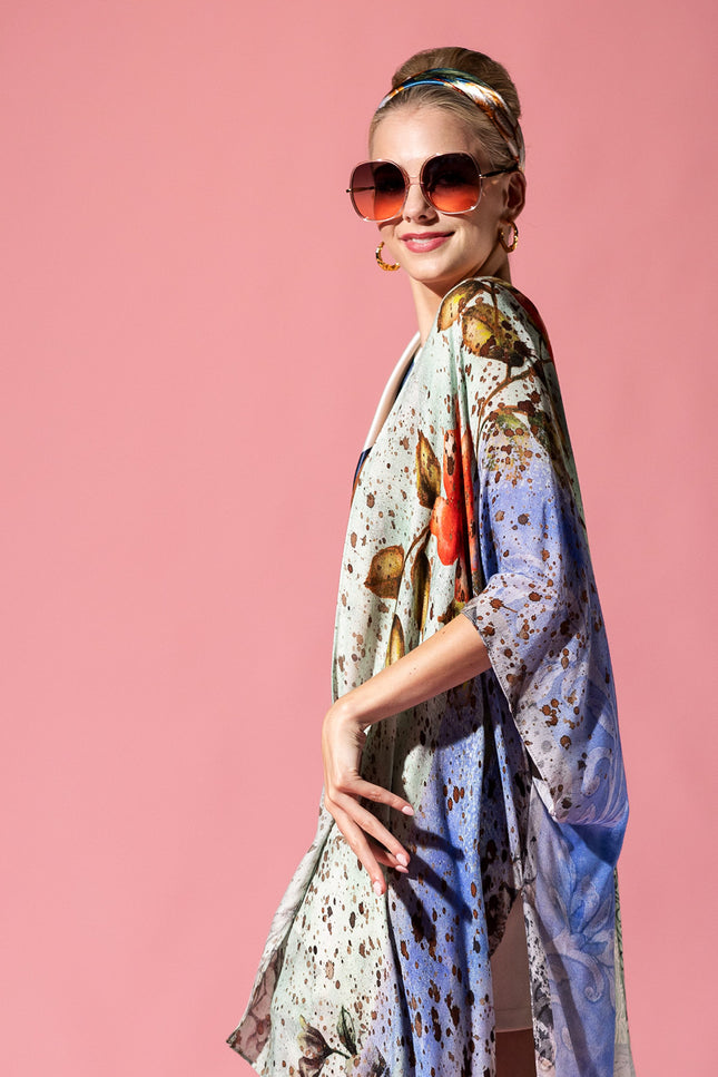 Artistic Bloom Kimono