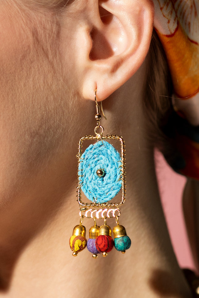 Rectangle Dangle Earrings