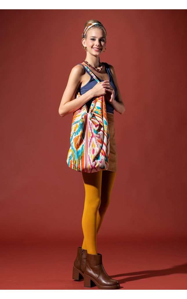 Vibrant Stripe Hobo Bag