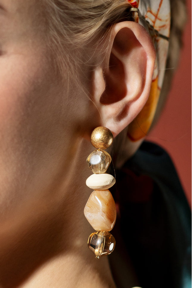 Earth Tone Drop Earrings