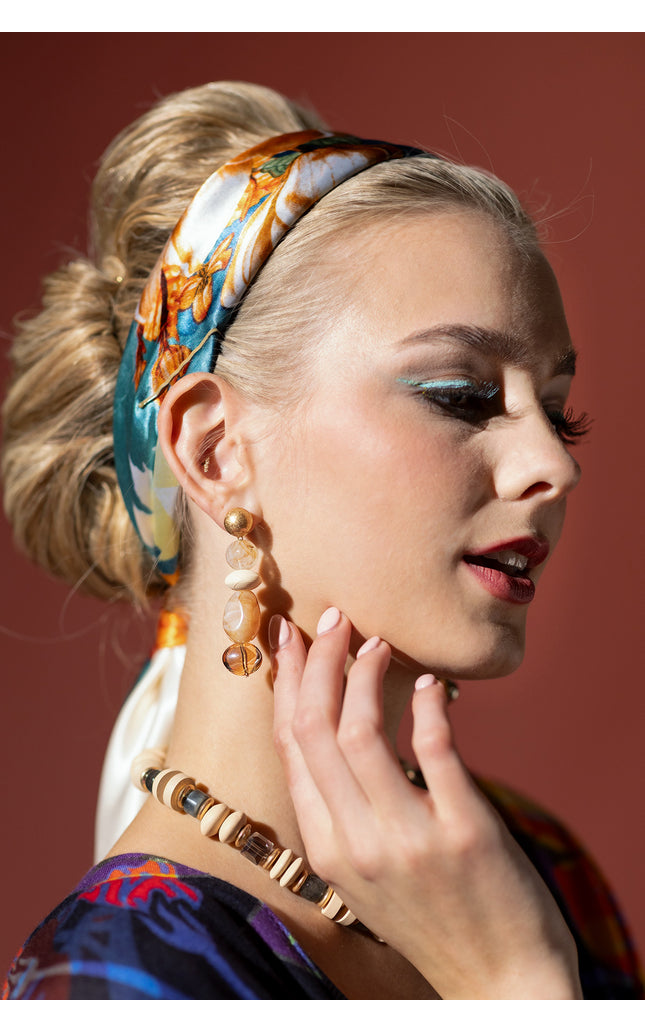 Earth Tone Drop Earrings