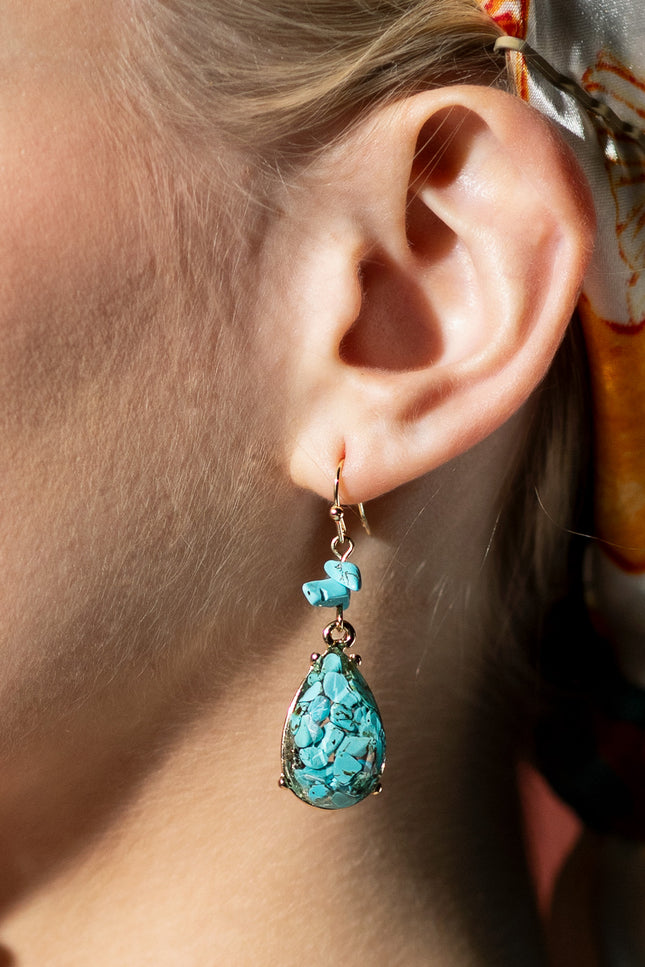 Turquoise Teardrop Earrings