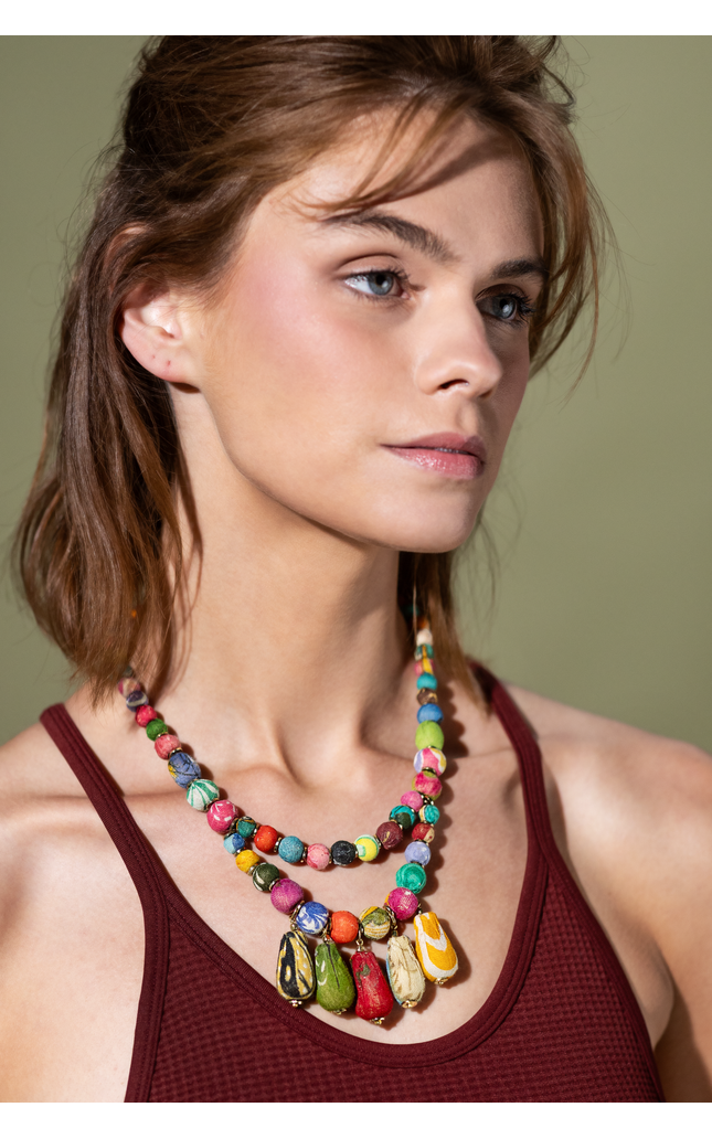 Sari Cascade Necklace