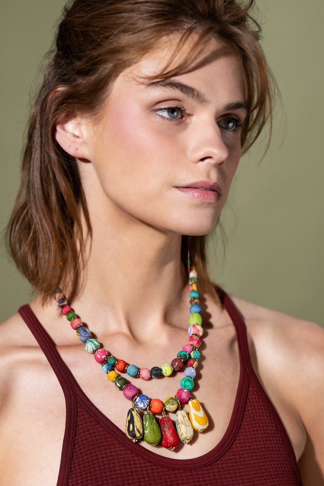 Sari Cascade Necklace