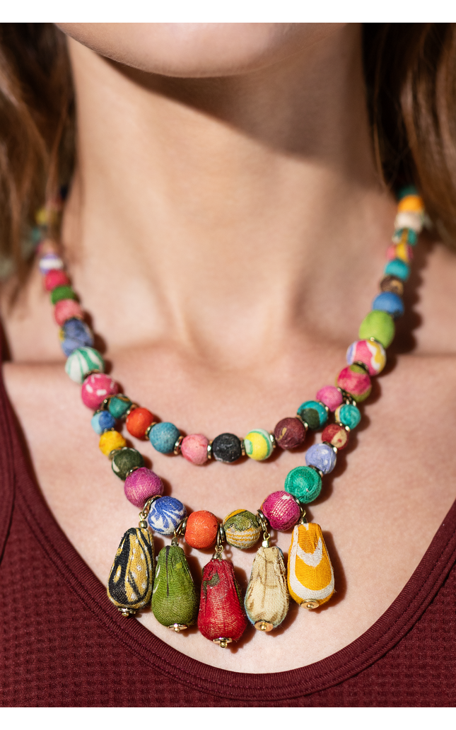 Sari Cascade Necklace