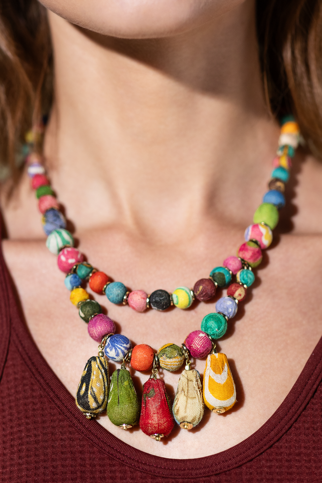 Sari Cascade Necklace