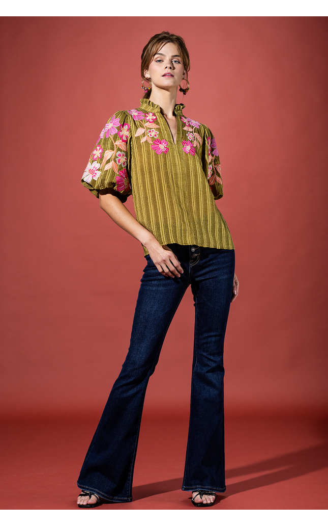 Petal Parkway Textured Top