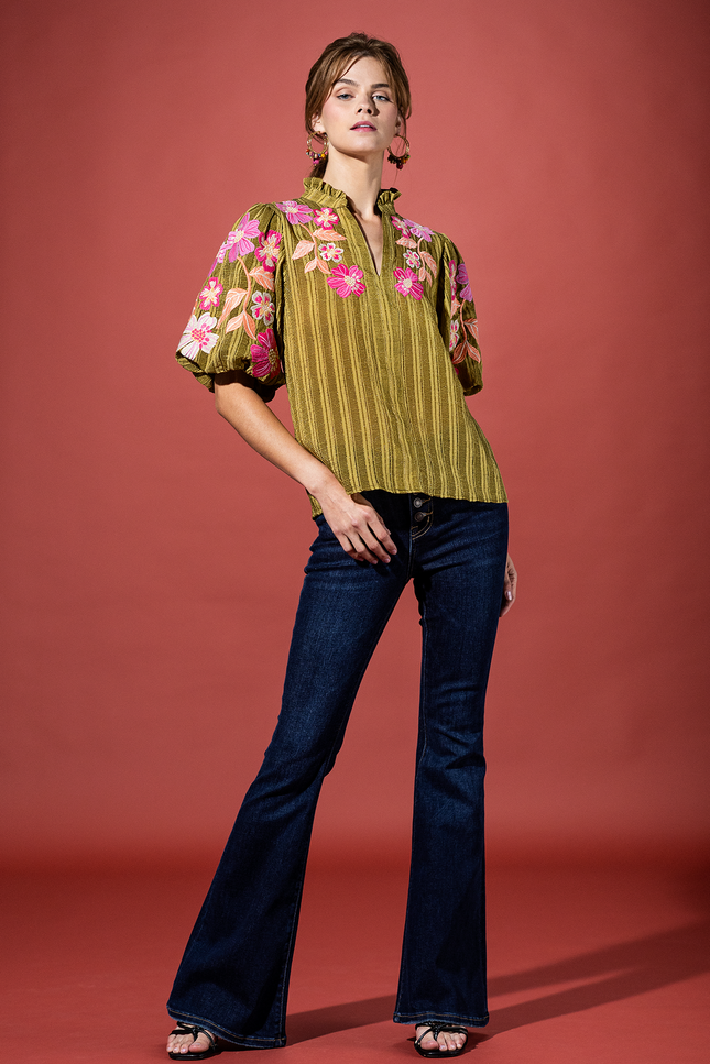 Petal Parkway Textured Top