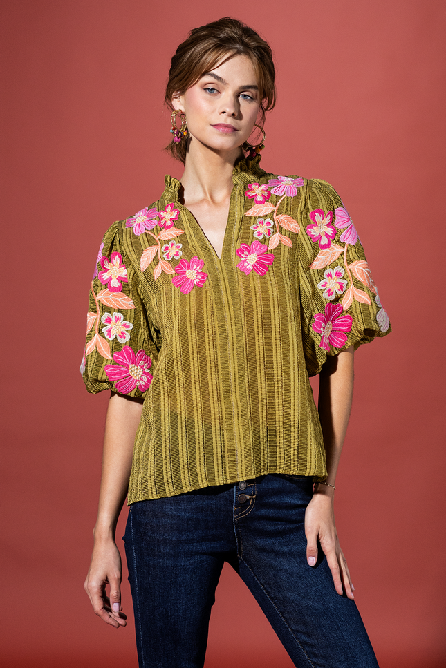Petal Parkway Textured Top