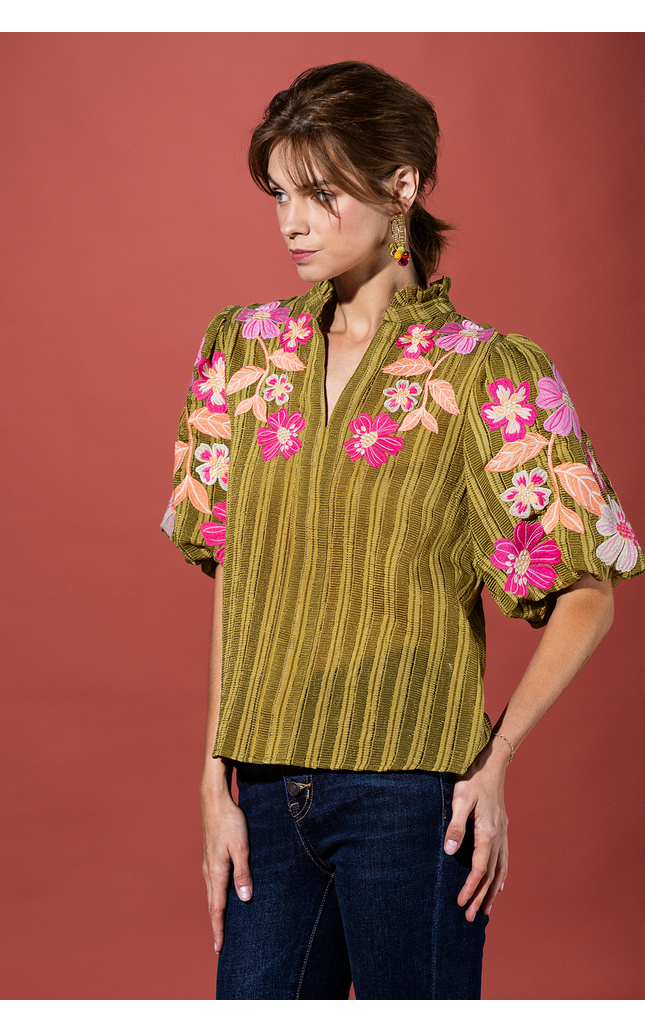 Petal Parkway Textured Top