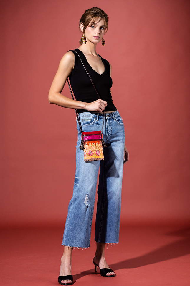 Magenta Wanderer Cellphone Bag