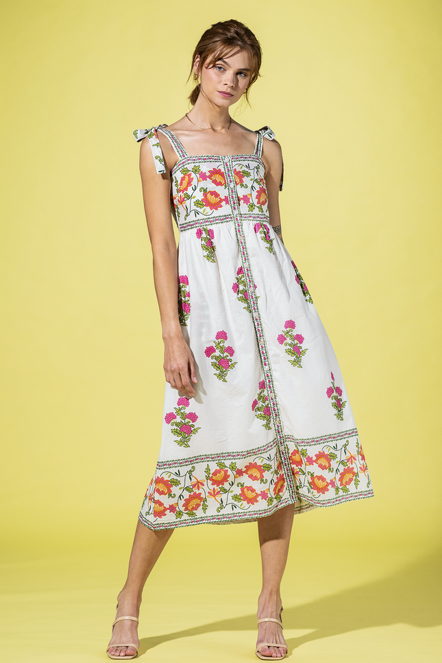 Roswell Bloom Midi Dress